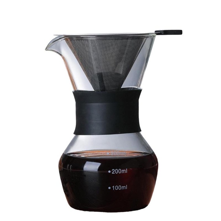 MAOYONG Cafetiera Pour Over Easy-Brew, multifunctionala, 300ml, 16.8x10cm