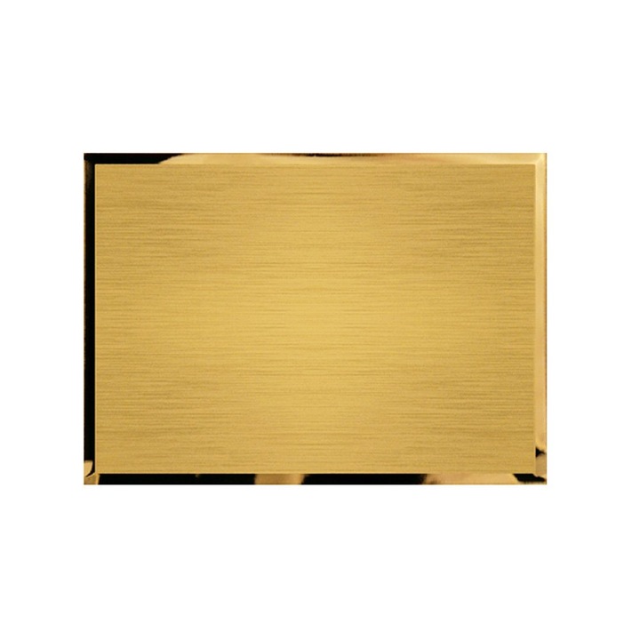 Placheta aluminiu aurie G813, 18x13cm