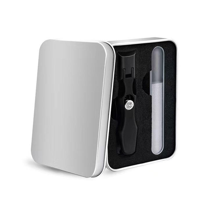 Set unghiera profesionala si pila, cu colector, negru