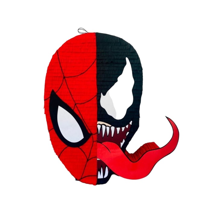 Pinata Spiderman-Venom 42 cm + Bat / Actiune si Emotie la Petrecerea Ta