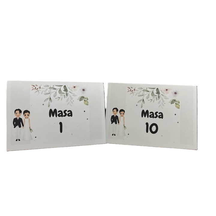 10 db-os M1-es, 10x15-ös asztalszámú készlet