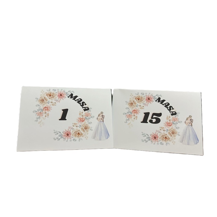 15 db-os M2-es, 10x15-ös asztalszámú készlet