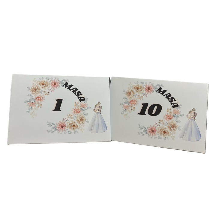 10 db-os M2-es, 10x15-ös asztalszámú készlet