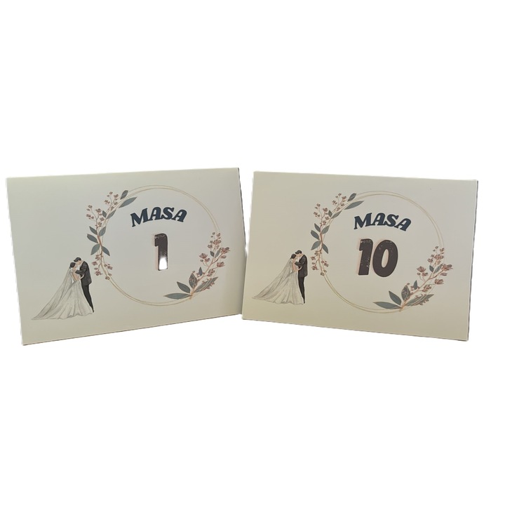 10 db-os M5-ös, 10x15-ös asztalszámú készlet