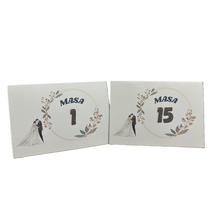 15 db-os M5-ös, 10x15-ös asztalszámú készlet