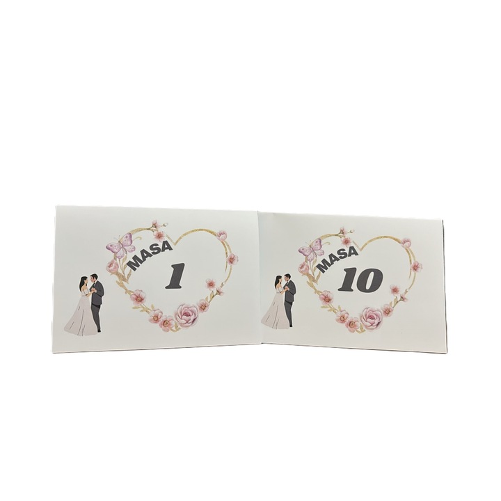 10 db-os M7-es, 10x15-ös asztalszámú készlet