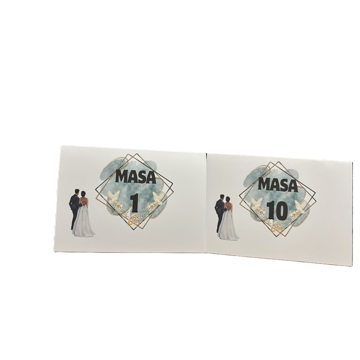 10 db-os M8-as, 10x15-ös asztalszámos készlet