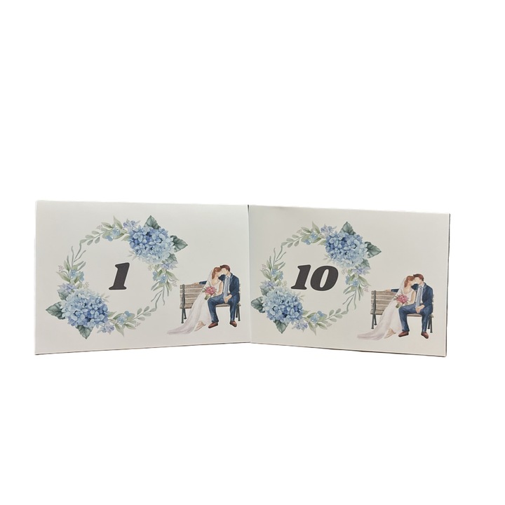 10 db-os M13-as, 10x15-ös asztalszámos készlet