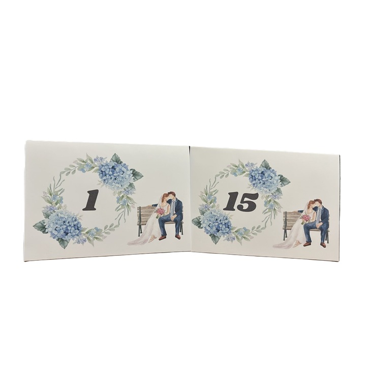 15 db-os M13-as, 10x15-ös asztalszámú készlet
