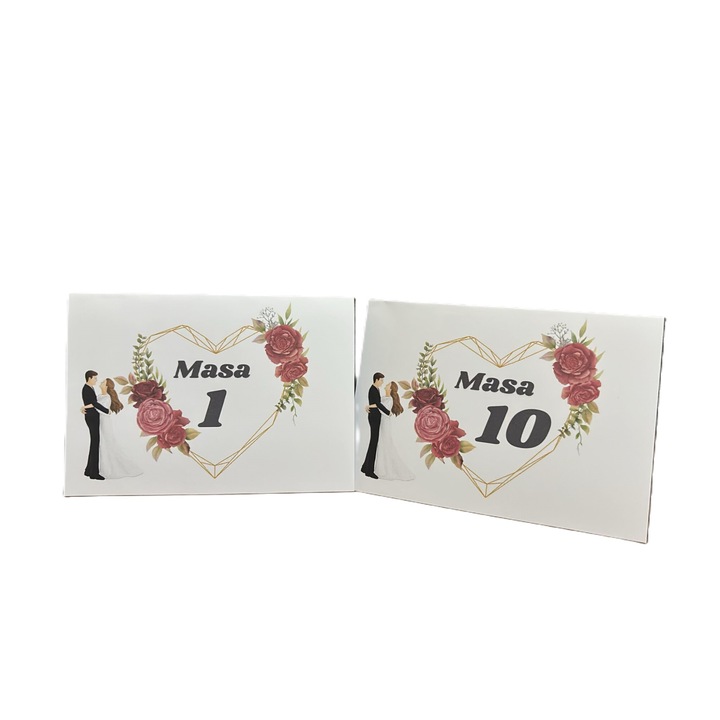 10 db-os M14-es, 10x15-ös asztalszámos készlet