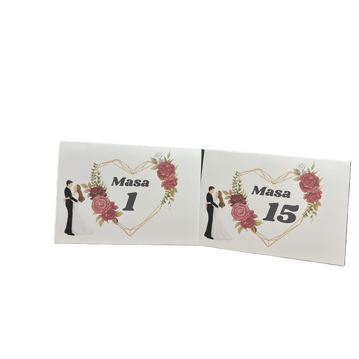 15 db-os M14-es, 10x15-ös asztalszámú készlet