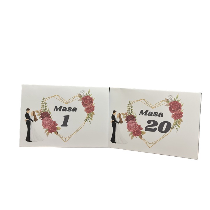 20 db-os M14-es, 10x15-ös asztalszámos készlet