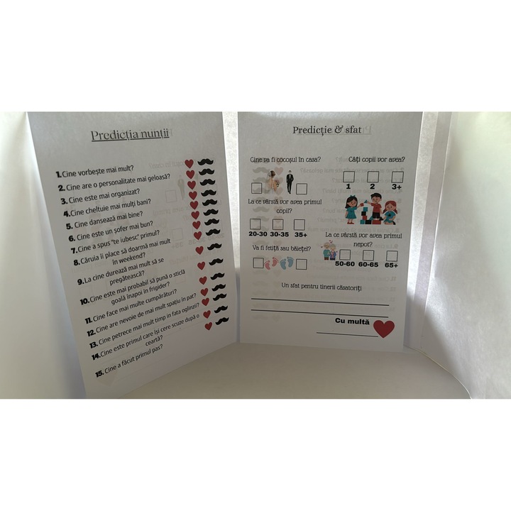 Set 100 Joc predictii nunta - eMAG.ro