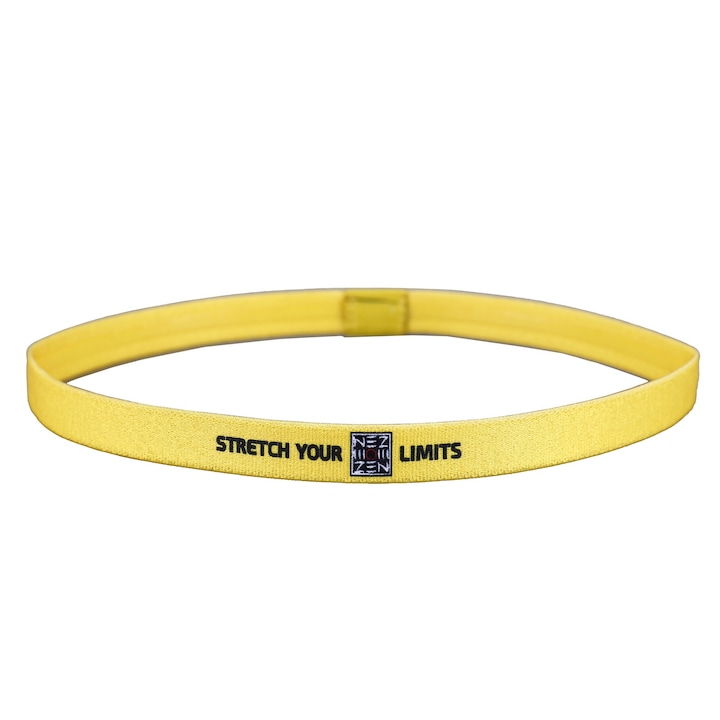 Bentita NEZ Hairband Stretch Your Limits Yellow - Headband cu interior anti alunecare pentru par