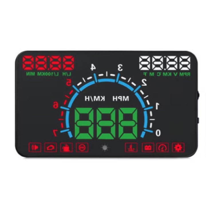 Display Auto Head Up E350 Kilometraj Cu Multiple Functii Si Proiectie Parbriz