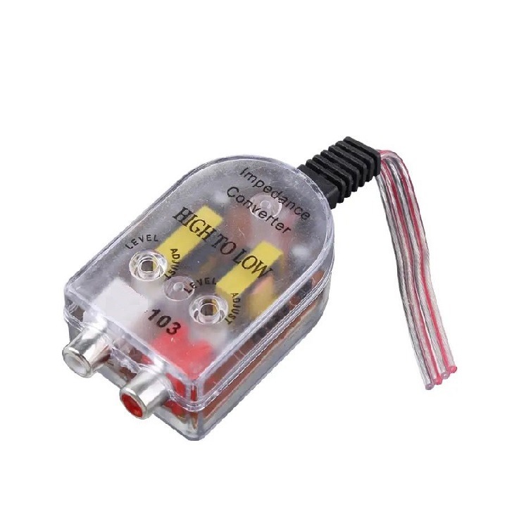 Convertor Nivel Semnal High-Low, STEREO, Cu Intrare 2 x RCA, Miromoto®