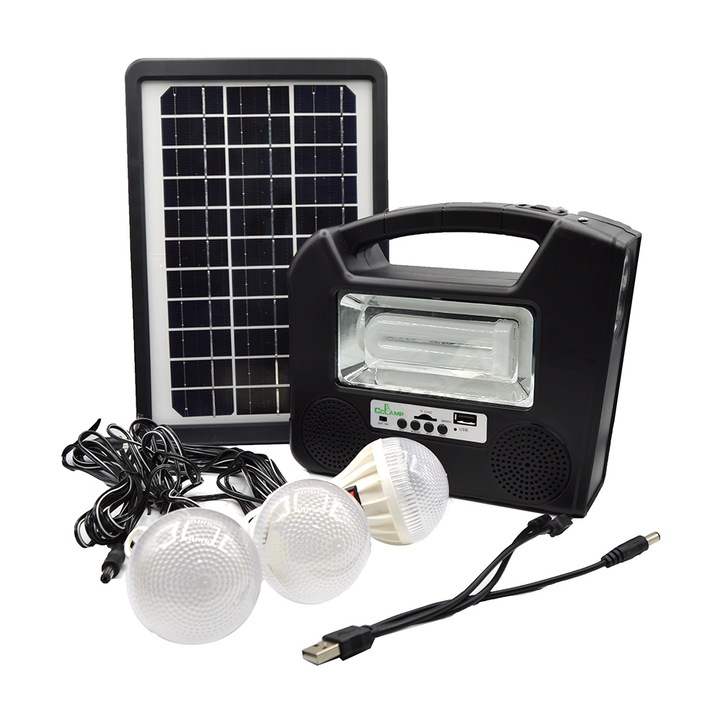 Осветителна система CL26, 3 крушки, BT високоговорител, радио, 20W