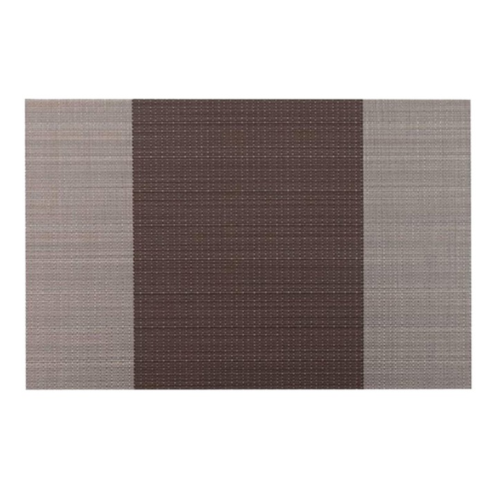 6 db csúszásgátló kötény készlet, könnyen tisztítható, PVC, 30x45 cm, barna/bézs, TopBazar