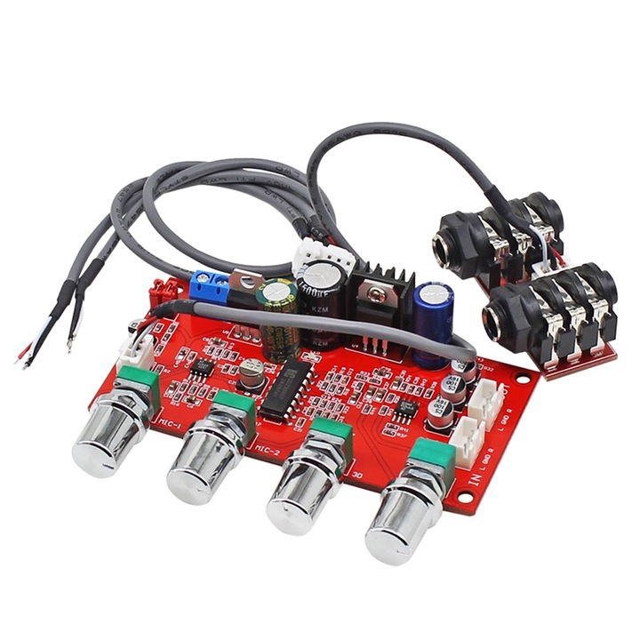 Hanghang korrigáló, karaoke mikrofon előerősítő, ének és visszhang, PT2399