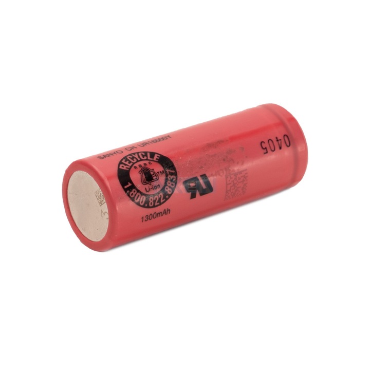 Батерия Li-ion 3.7V SANYO UR18500Y 1300MAh 2.6A