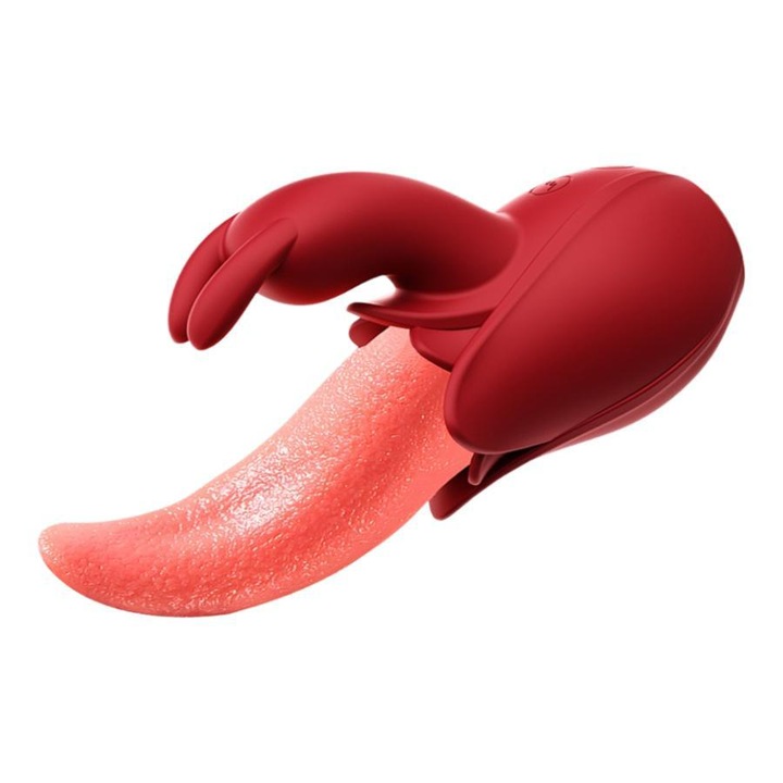 Вибратор за стимулиране на клитора, Водоустойчив, IPX6, 10 режима на стимулиране на езика, 10 режима на вибрация