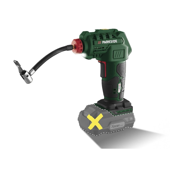 Compresor Parkside 20 V fara baterie si fara incarcator