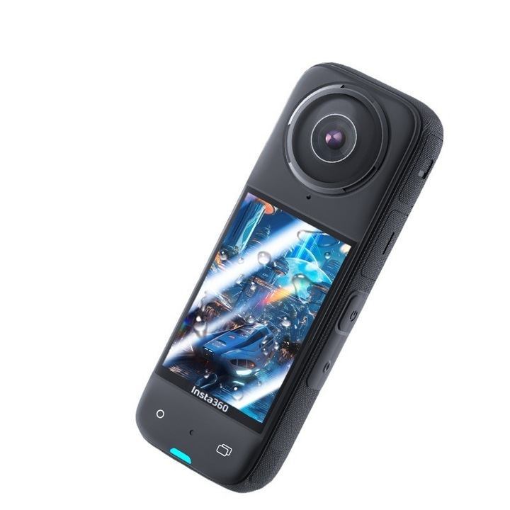 Folie Protectie Ecran pentru Insta360 One X5 X4 impreuna cu kit de Curatare ecran, Transparent