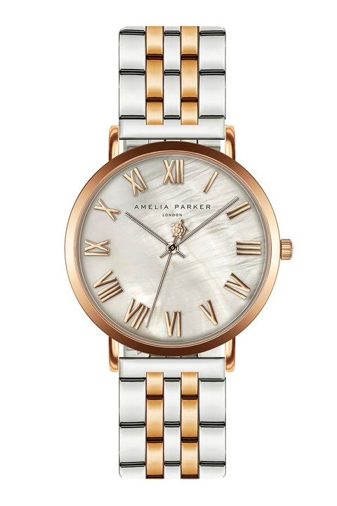 Amelia Parker, Двуцветен часовник, Rose Gold, Сребрист