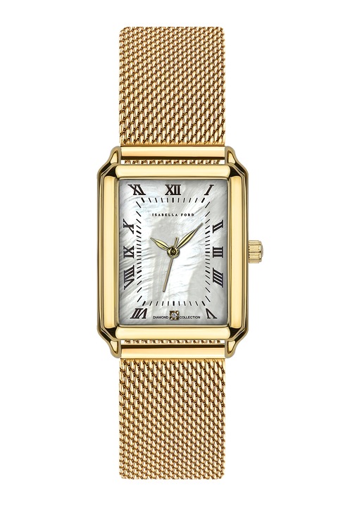 Isabella Ford, Ceas quartz cu diamant, Auriu