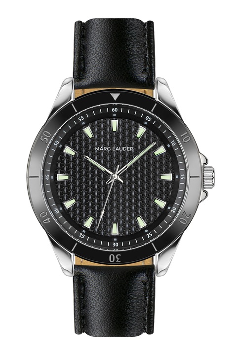 Marc Lauder, Ceas cu o curea de piele, Negru