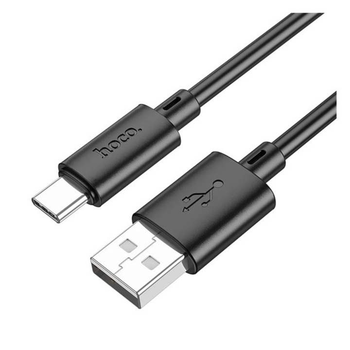 Hoco x88 adatkábel, usb - type-c, 3a, gyorstöltő, 100cm, fekete