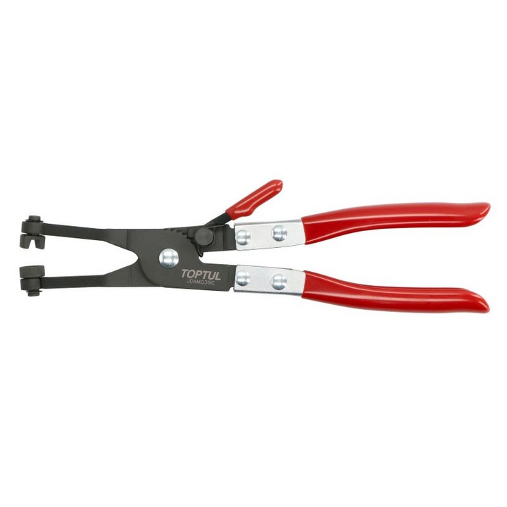 Клещи с огънат връх за метални колиета TOPTUL