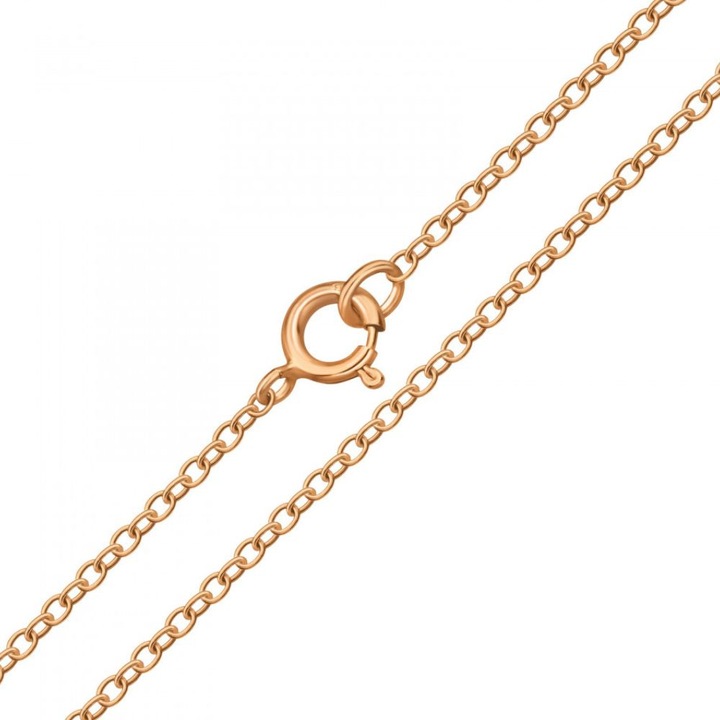 Lant argint 925 placat cu aur roz de 14 K Boutique 23, auriu, cutie bijuterii, 45 cm