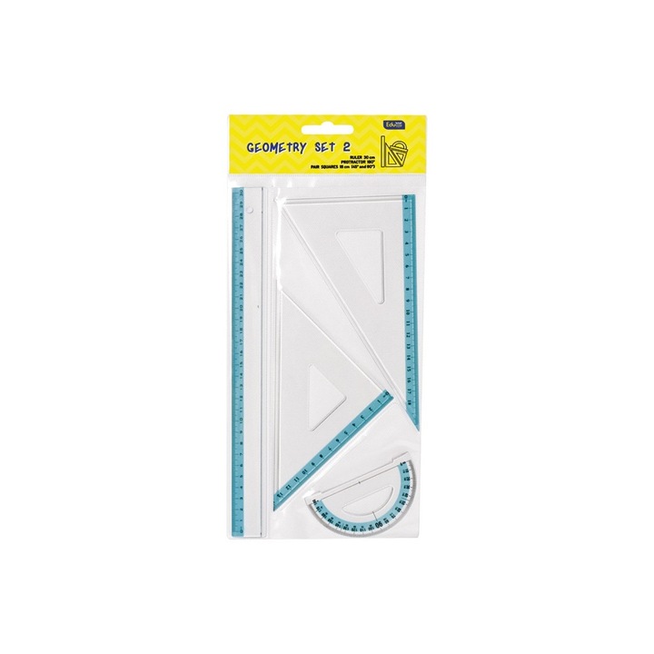 Set rigle 4 piese, Educa medium, in geanta agatata