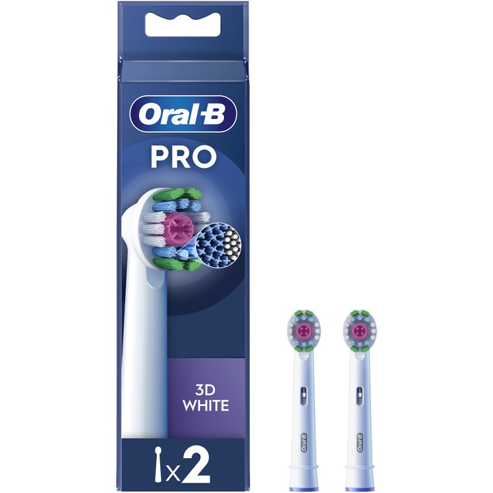 Oral-B Pro 3D White elektromos fogkefe fej, 2 db