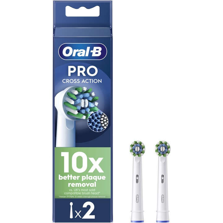 Oral-B Pro Cross Action elektromos fogkefe fej, 2 db