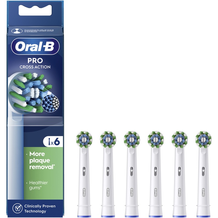 Rezerve periuta de dinti electrica Oral-B Pro Cross Action, 6 buc