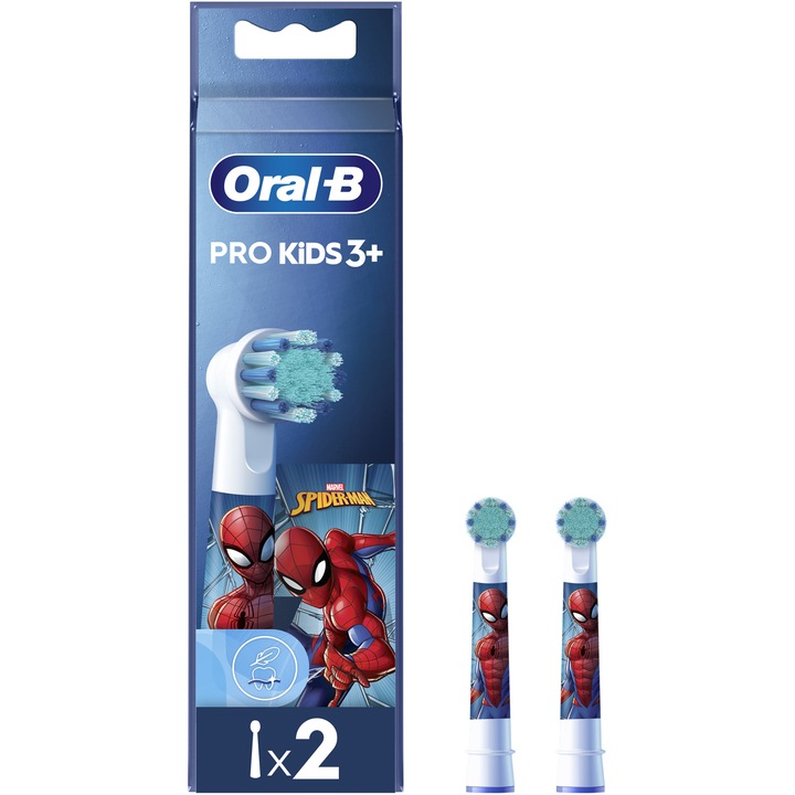 Oral-B Pro Kids Frozen/Spiderman Elektromos fogkefe fej gyerekeknek, 2 db