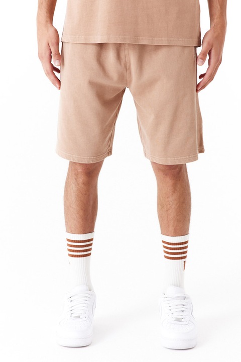 New Era, Pantaloni scurti uni cu talie ajustabila, Bej, S