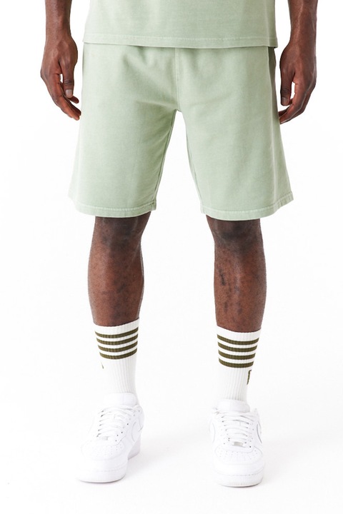 New Era, Pantaloni scurti uni cu talie ajustabila, Verde pal