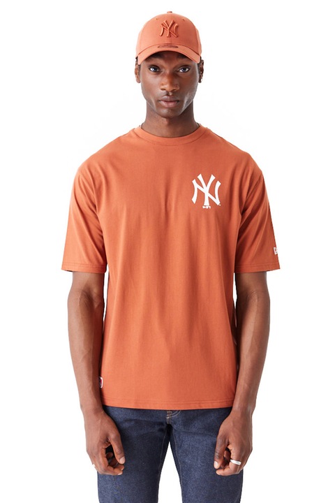 New Era, Уголемена тениска с шарка на New York Yankees, Изгорен портокал, S