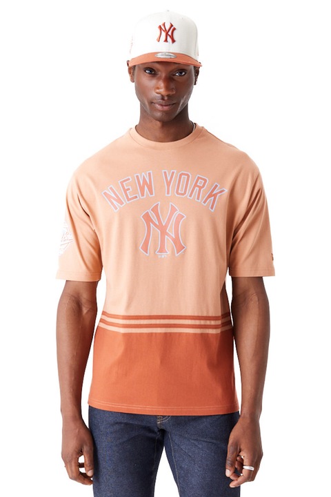 New Era, Тениска с лого и овално деколте, Персийски портокал