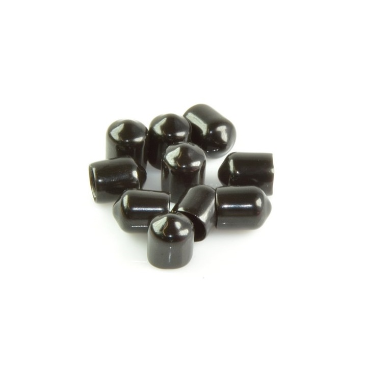 Set 10 bucati dopuri silicon Auden pentru priza RCA, negru