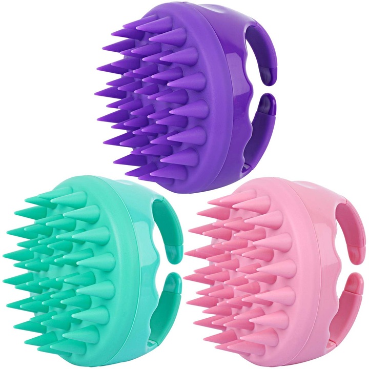 Szilikon fejbőr masszázskefe, puha, minden hajtípusra, univerzális méret