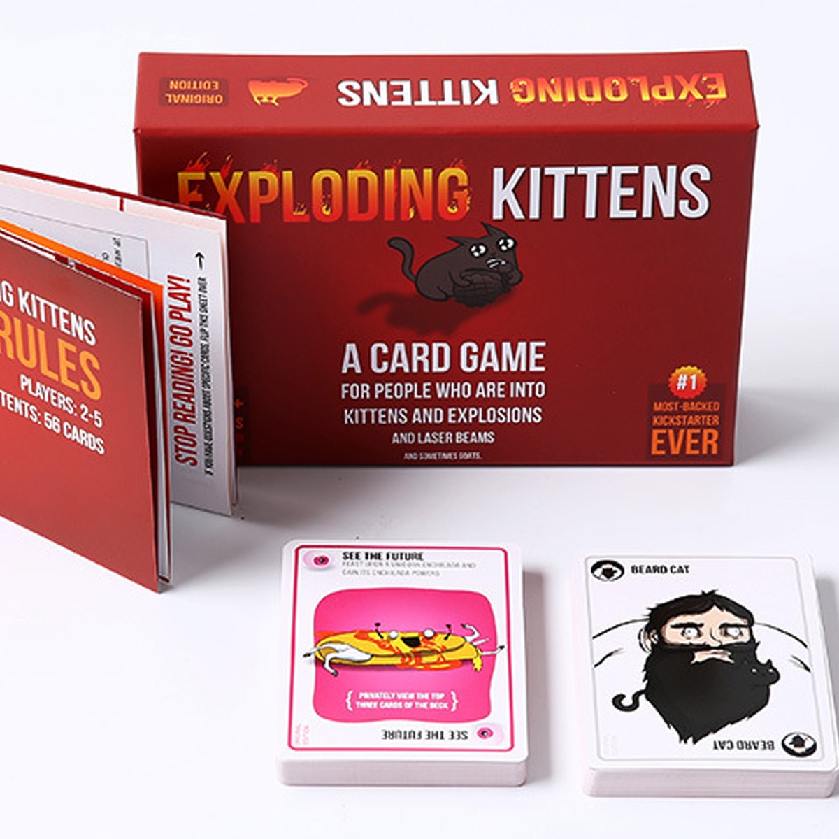Joc de carti Exploding Kittens, Mmgoqqt, 2-5 jucatori, 15+ minute ...