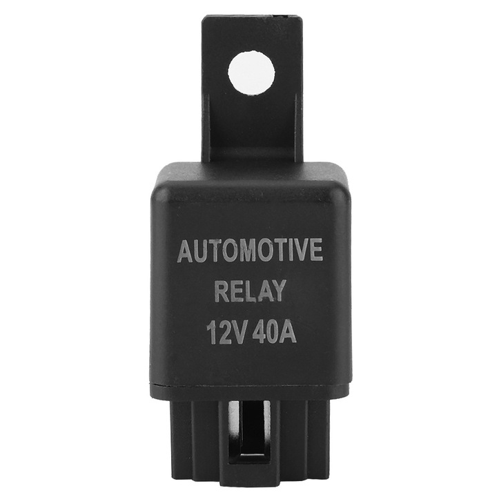 Tovbmup klíma relé, 40A, fekete, 12V