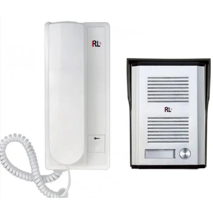 Interfon bidirectional cu unitati externe si interne, 50 mW, 300 ~ 3400 HZ, culoare alb