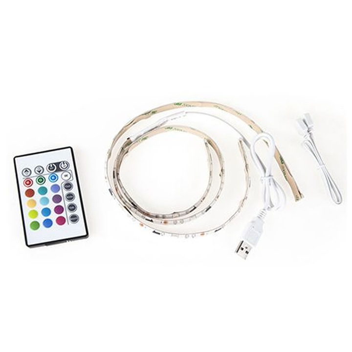 LED лента RGB подсветка амбиентно осветление за телевизор Cabletech