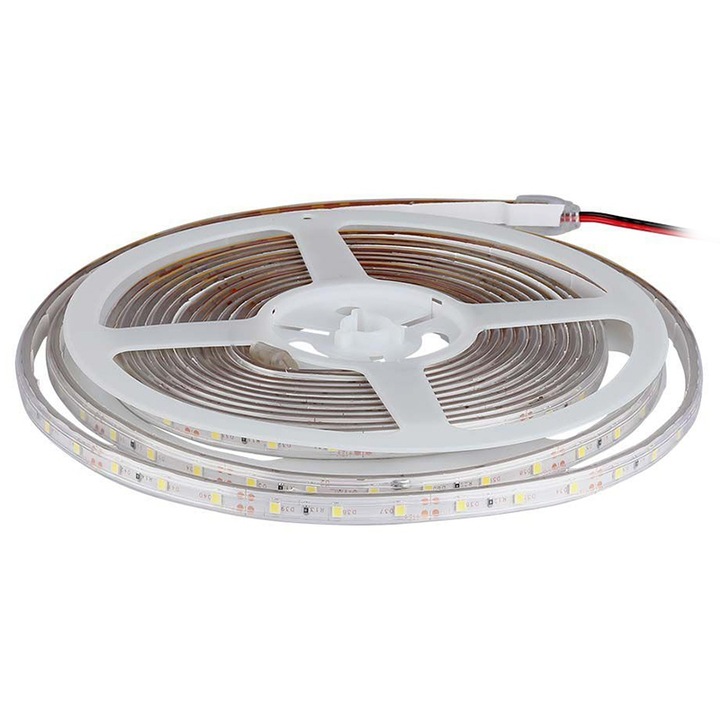 LED лента SMD3528 12V 3.2W/m 60LED/m зелен IP65 5M V-tac SKU-212034