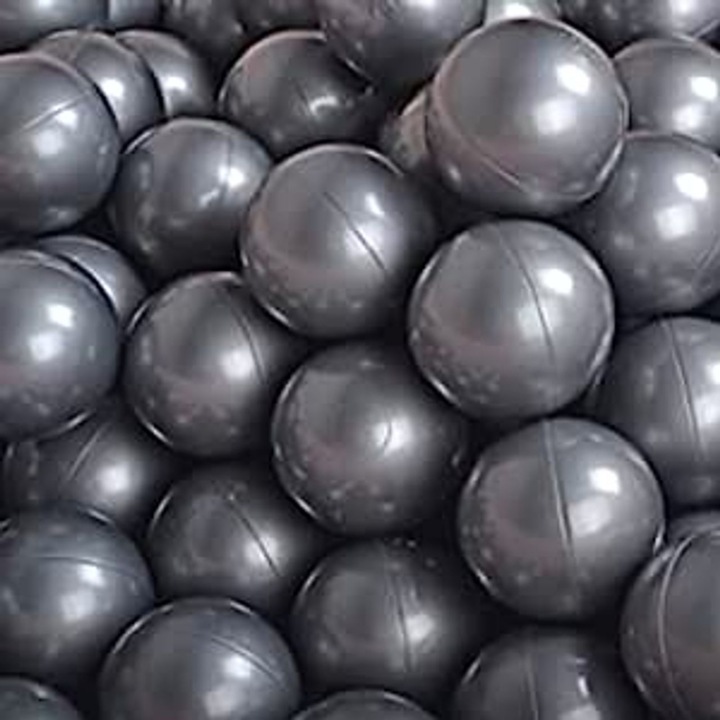 Set bile MeowBaby, argintiu, 7cm, set 50 buc